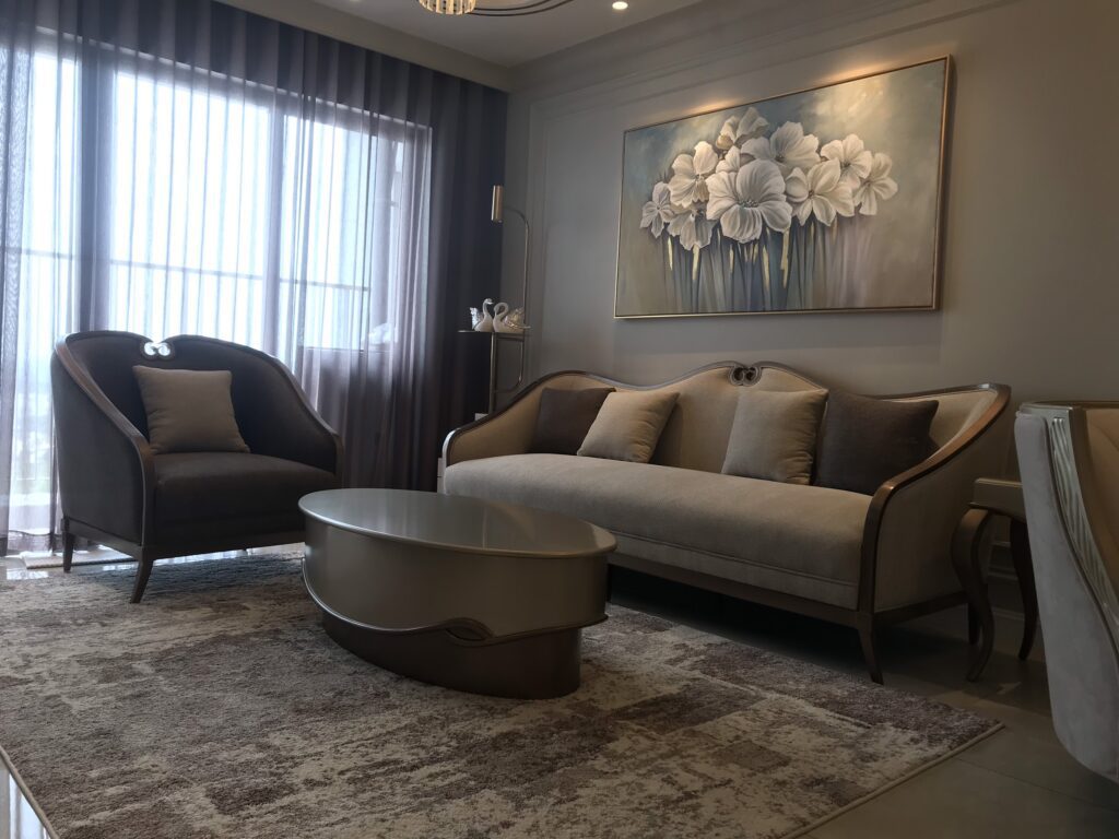 sofa bàn trà cao cấp cho căn hộ Hải Phòng