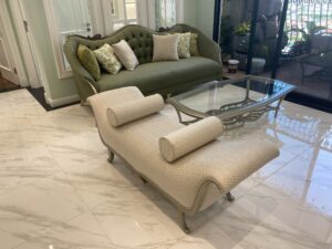 đôn ghế dài tân cổ điển cho căn hộ chung cư cao cấp