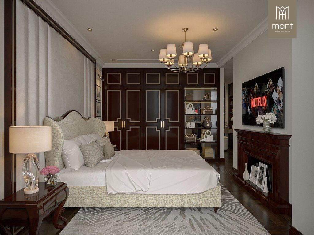giường ngủ gỗ tự nhiên cao cấp cho căn hộ tại hà nội