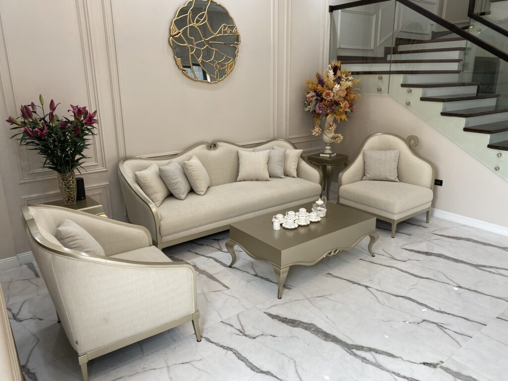 sofa bọc nỉ cao cấp cho nhà phố hà nội