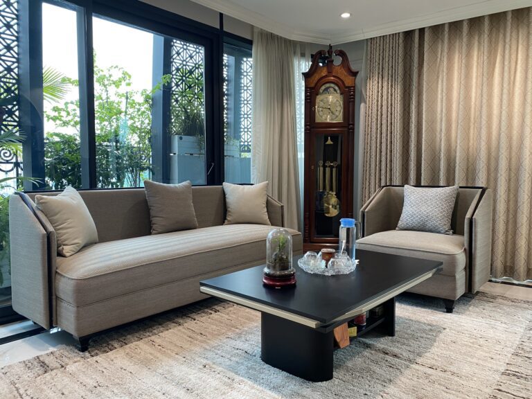 sofa và bàn trà cho căn hộ cao cấp tại hà nội